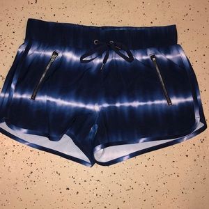 Athleta Blue Tie Dye Shorts S